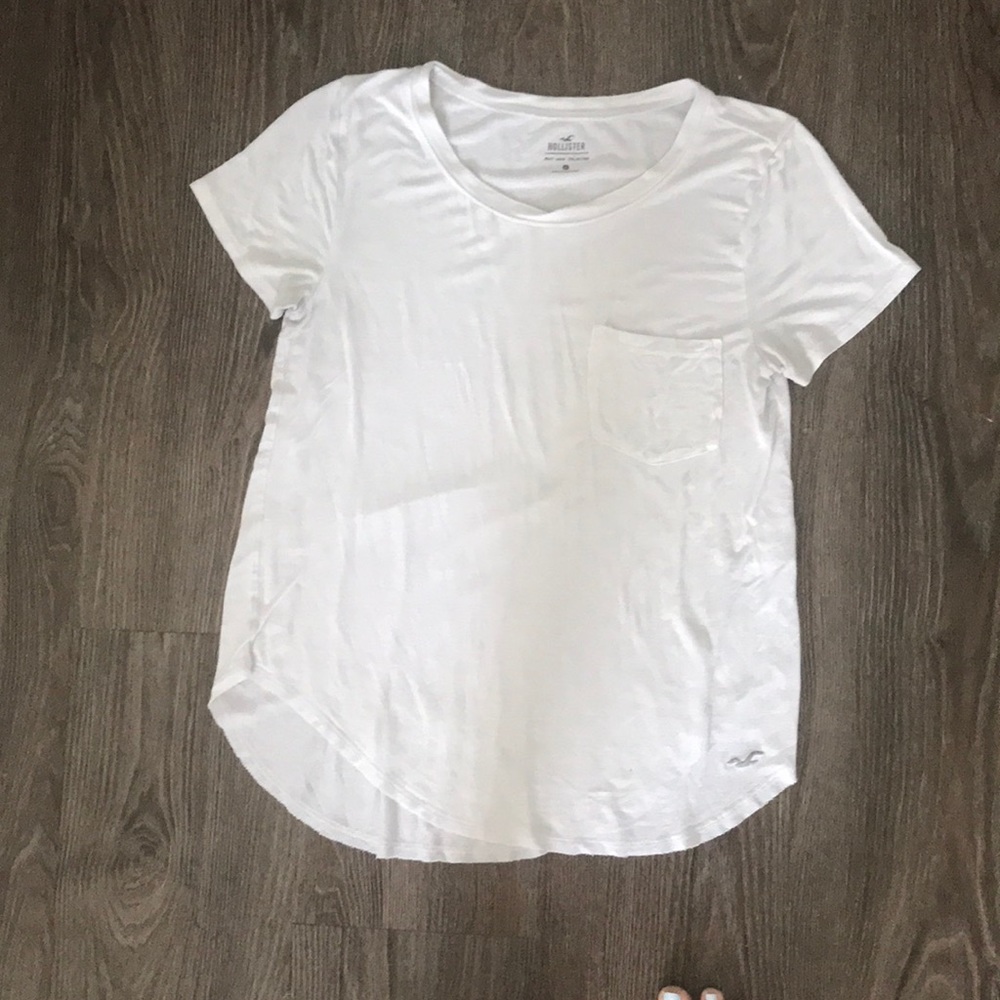 Plain White Pocket T